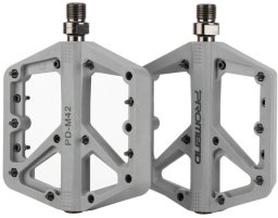 Pedały rowerowe platformowe z pinami PD-M42 nylonowe MTB, szare