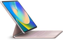 Klawiatura magnetyczna podświetlana do Apple iPad 10/11 2022/2025, różowa
