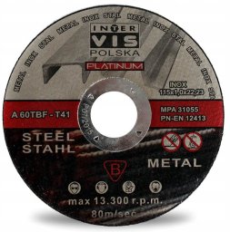 TARCZA DO CIĘCIA METALU TARCZE 115x1 I-V PLATINUM