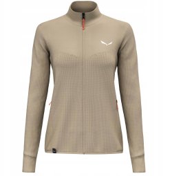 Bluza puez waffle hyb pl women-quicksand-38 (m) SALEWA