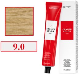 Kemon Cramer Color Kremowa farba do włosów z olejem kokosowym 100ml Very Light Mediterranean Nat.Blonde (9,0)