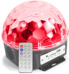 Półkula LED 6x 1W LED z SD/USB/MP3 Max one size