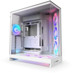 NZXT H9 Flow RGB+ (2025) - All White Dual-Chamber Mid-Tower Case