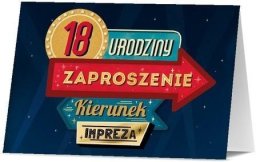Pan Dragon Zaproszenie Urodziny 18 (10szt)