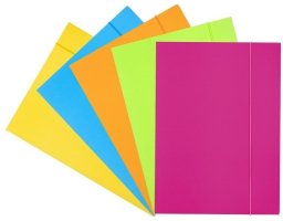 Teczka z gumką A4 Fluo MIX
