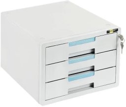 Szafka na dokumenty 3 szuflady szary YELLOW