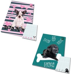 Notes A6/50K kratka poddruk zwierzaki Psy (10szt)