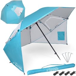 Parasol Plażowy Chalkidiki Para Sole UPF 50+ na Plażę do Ogrodu SP0784 EDUKAMP