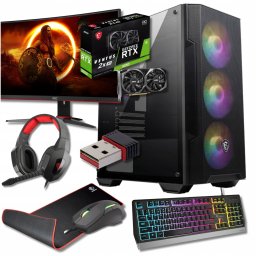 Komputer BSG Striker V14 AMD Ryzen 5 NVIDIA GeForce RTX 3050 32GB DDR4 1000GB SSD Windows 11