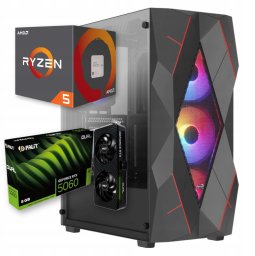 Komputer BSG Raptor V24 AMD Ryzen 5 NVIDIA RTX 5060 32GB DDR4 1000GB SSD Windows 11