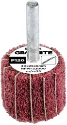 Ściernica listkowa trzpieniowa 30 x 25 x 6 mm, P120