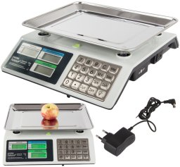 Waga sklepowa elektroniczna kalkulacyjna 40kg pl