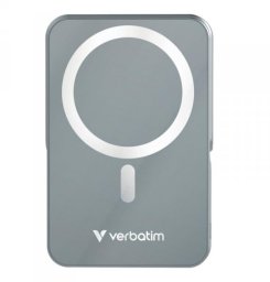 Verbatim Power Bank mit Standfuß mag.wireless 10000mA grau  32268