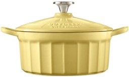 BUYDEEM Emaliowane naczynie żeliwne 2,9L, model CP521, kolor Mellow Yellow