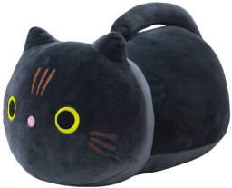 Pluszowa Maskotka Przytulanka Kot Z Długim Ogonem Czarny 40cm