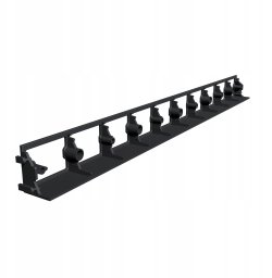 Vejos bortelių komplektas 16 vnt Ekogrid 45x1000mm, juodas