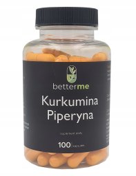 BETTERME_Kurkumina i Piperyna suplement diety 100 kapsułek
