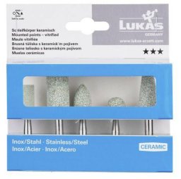 LUKAS ŚCIERNICA TRZPIENIOWA ZESTAW 5szt. CERAMICZNE NIERDZEWKA/STAL