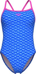 Damski Strój Kąpielowy Women's Arena Monogram Swimsuit Challeng  dress blues rozmiar 34