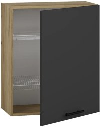 Szafka kuchenna wisząca z ociekaczem 60 VENTO GC-60/72 antracyt HALMAR