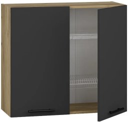 Szafka kuchenna wisząca z ociekaczem 80 VENTO GC-80/72 antracyt HALMAR