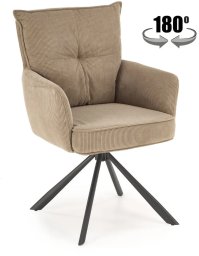 Krzesło tapicerowane K528 cappuccino obracane HALMAR