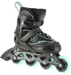 Łyżworolki NA11008 Nils Extreme czarno-miętowe 35-38