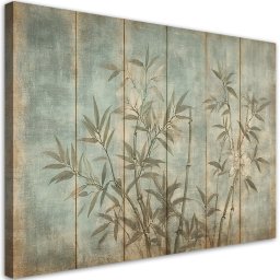 Feeby obraz na płótnie pędy bambusa na pastelowym tle 60x40 medium