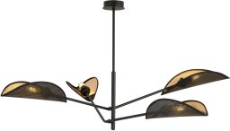 Vene 4 Czarna Złota Lampa Sufitowa Nowoczesna Led 1158/4