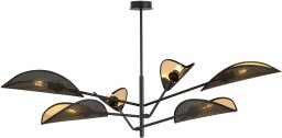 Vene 6 Czarna Złota Lampa Sufitowa Nowoczesna Led 1158/6