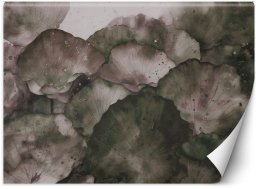 Feeby Fototapeta Liście lotosu akwarela 450x315 xxl