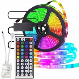 TAŚMA PREMIUM RGB SMD 5050 WODOODPORNA 5M PILOT
