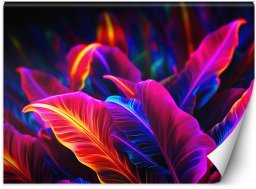 Feeby Fototapeta Neonowe liście 450x315 xxl