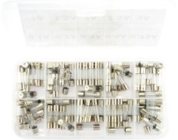 Zestaw bezpieczników szklanych 5x20mm WTA 100szt