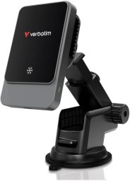 Ładowarka samochodowa magnetyczna bezprzewodowa Charge 'n' Drive Verbatim 15W/7,5W Qi RGB