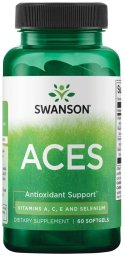 Swanson Aces Vitamins A. C. E and Selenium suplement diety wspierający pracę organizmu 60 kapsułek Żelowych