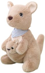 Pluszowa Maskotka Przytulanka Kangur Z Młodym 23cm LEAN Toys