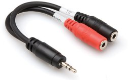 Adapter AV Hosa - Stereo Breakout TRS 3.5mm - 2 x TSf 3.5mm