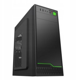 EUROCASE skříň ML N6-500B, Midi Tower, 1xUSB-C, 2xUSB 3.0, 2x audio, bez zdroje