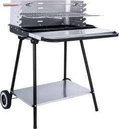 GRILL POSTOKĄTNY WĘGLOWY Z ROŻNEM