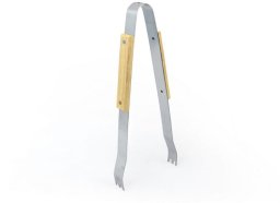 SZCZYPCE DO GRILLA Z DREWNIANYMI RĄCZKAMI