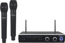 Zestaw mikrofonów bezprzewodowych do ręki UHF+ odbiornik 863.9 & 864.9MHZ one size