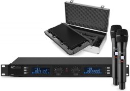 Bezprzewodowy zestaw mikrofonowy Power Dynamics PD632H one size