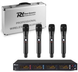 Zestaw mikrofonów bezprzewodowych Power Dynamics PD504H one size