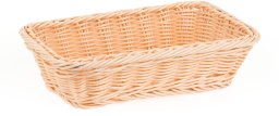 Koszyk prostokątny z polirattanu GN 1/4 265x162x65 mm, beżowy | TECHNICA, Gold Line
