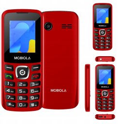 TELEFON GSM MOBIOLA DLA SENIORA MB3020 2G CZERWONY