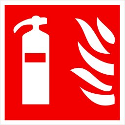 EXTINGUISHING STICKER 135X135MM