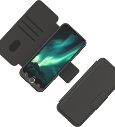Doro Wallet Case graphit für Aurora A3x