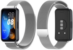 Bransoleta Pasek Opaska do Huawei Band 8, Stalowa
