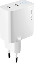 Forever ładowarka sieciowa GaN PD QC TC-06-40CC 2x USB-C 40W biała
